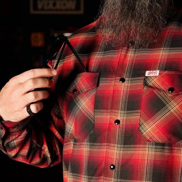 DIXXON Flannel GWAR Collab Limited Edition Men's Flannel Shirt L Tall LT - Picture 7 of 11